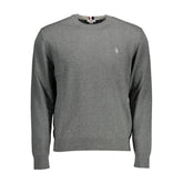 U.S. POLO ASSN. Gray Cotton Mens Sweater -   -  U.S. POLO ASSN..